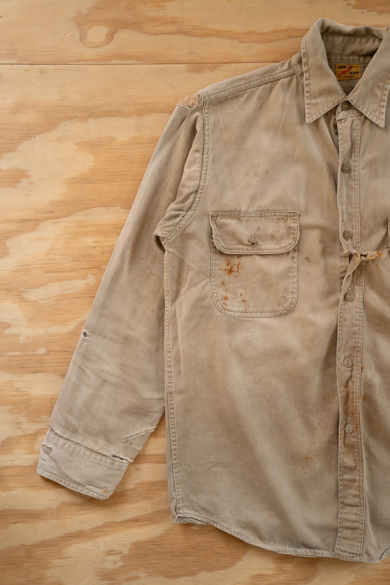 Image of Vintage Red Ram Sanforized Twill Work Shirt