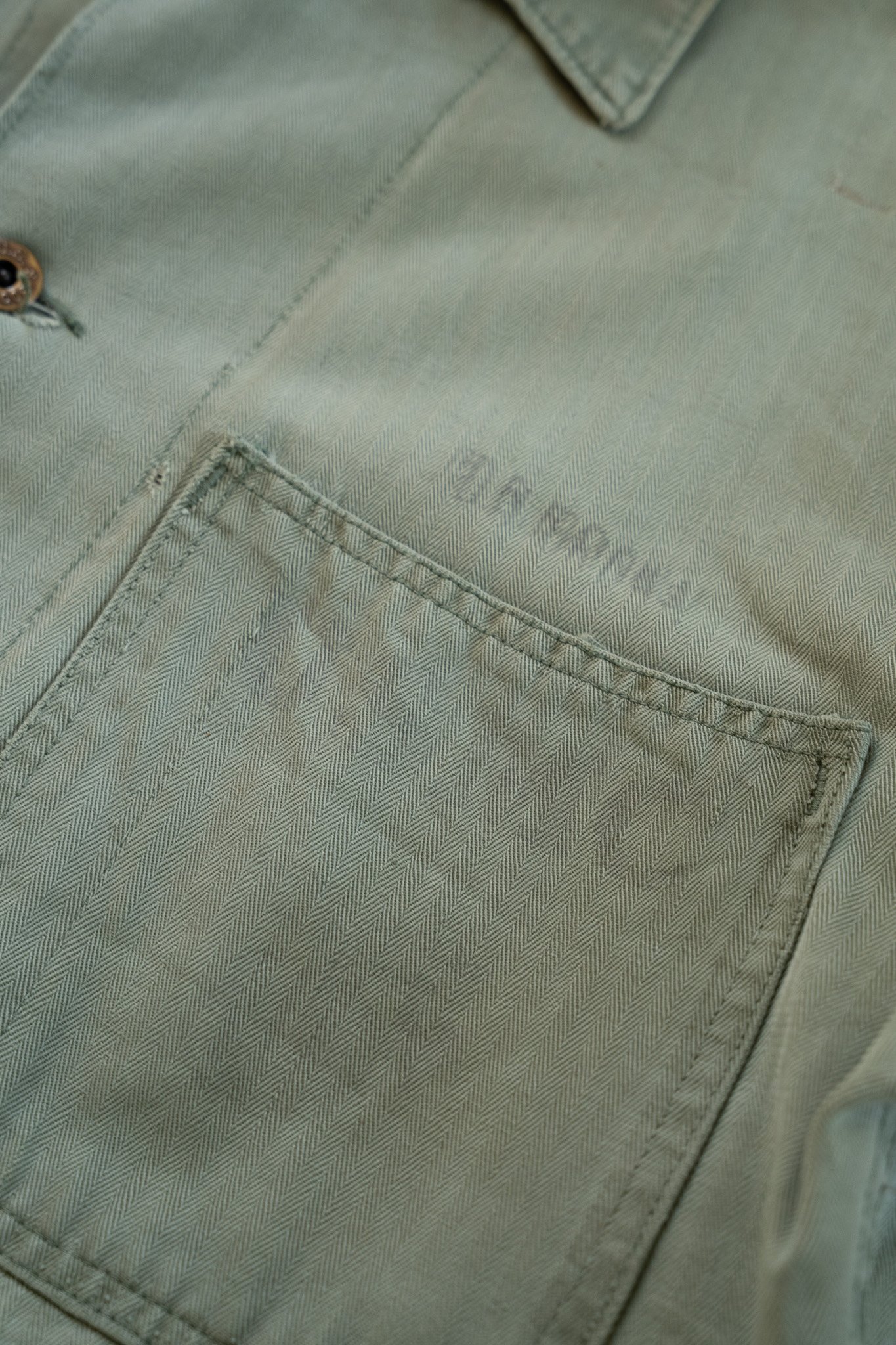 Image of Vintage USMC Herringbone Twill Utility Jacket