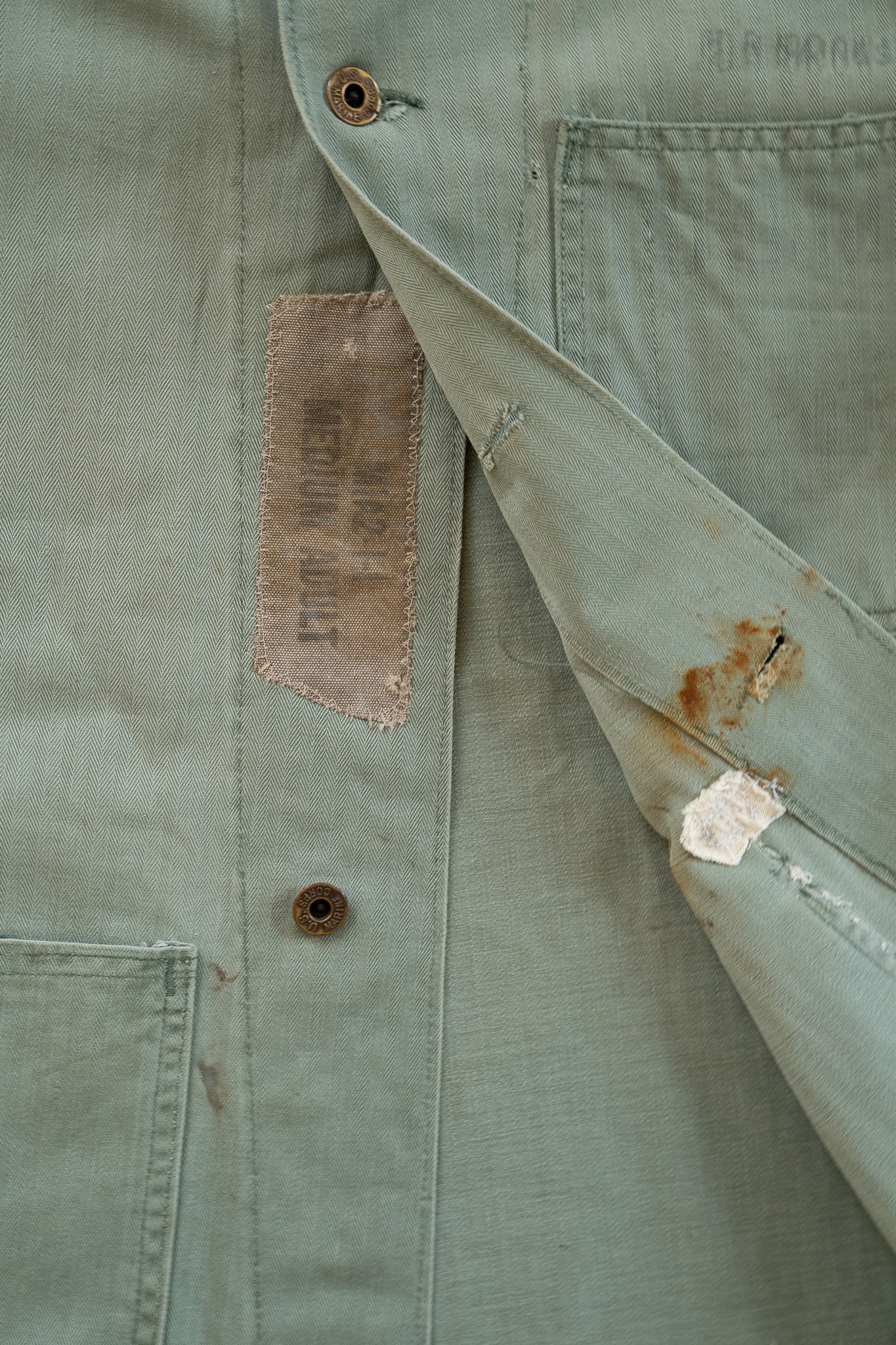 Image of Vintage USMC Herringbone Twill Utility Jacket