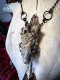 Crystallized Skunk Skull - Chain Necklace