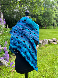 Image 2 of Aqua Shawl 