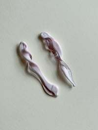 Image 5 of Glass Petals Earrings / Pink Angel & Rose