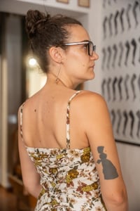 Image 2 of Abito a fiori corsetto