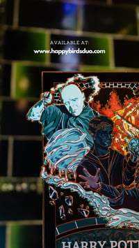 Image 2 of BOOK 5, ATRIUM DUEL VARIANT : 4" Poster Pin (Limited Edition 40)