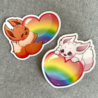 Image 1 of Eevee Pride Stickers