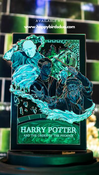 Image 2 of BOOK 5, MINISTRY GREEN VARIANT : 4" Poster Pin (Limited Edition 10)