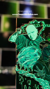 Image 3 of BOOK 5, MINISTRY GREEN VARIANT : 4" Poster Pin (Limited Edition 10)
