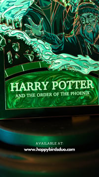 Image 5 of BOOK 5, MINISTRY GREEN VARIANT : 4" Poster Pin (Limited Edition 10)