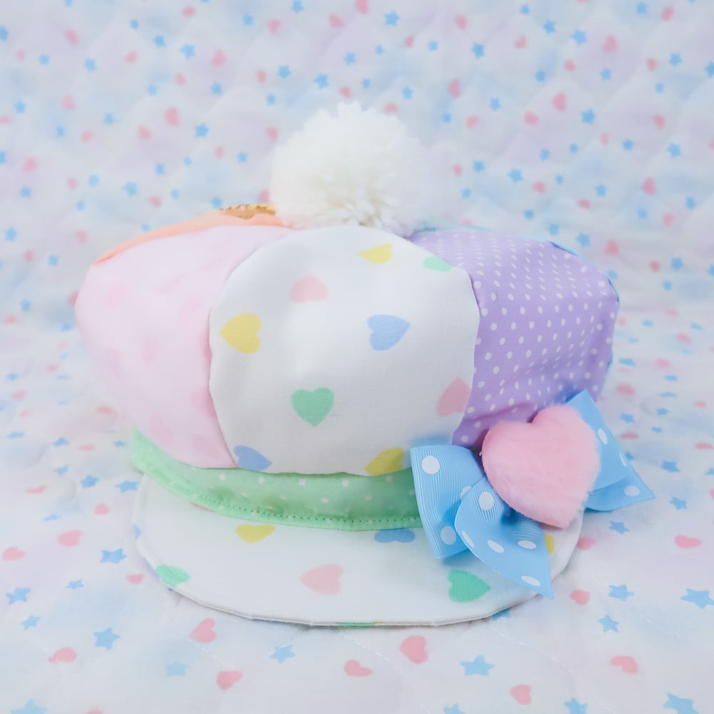 Newsboy Mix Hat: Pastel Rainbow