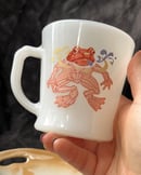Image 2 of "Milk Frog" Vintage-style Milk Glass Mug