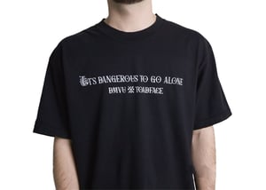 Image of "It's Dangerous to go Alone" Dmvu x Toadface Tour Shirt