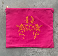Image 1 of Carried by Angels - Cotton Zip Bag  
