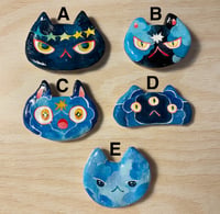 Space Cats Clay Magnets