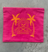 Image 2 of Crossbones  - Cotton Zip Bag  