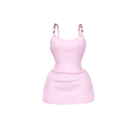 Image 1 of CANDY BABY PINK MINI BODYCON DRESS