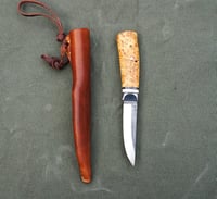 Image 7 of Puukko knife, D2 steel, convex grind