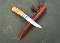 Image 10 of Puukko knife, D2 steel, convex grind