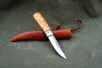 Image 15 of Puukko knife, D2 steel, convex grind