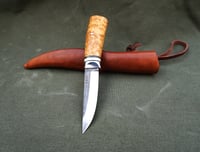 Image 16 of Puukko knife, D2 steel, convex grind