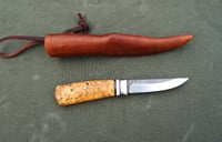 Image 20 of Puukko knife, D2 steel, convex grind