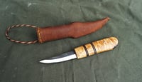 Image 2 of Sloyd wood carving knife, 26c3 carbon steel blade