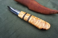 Image 5 of Sloyd wood carving knife, 26c3 carbon steel blade