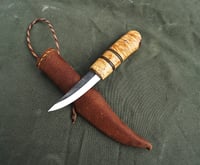 Image 9 of Sloyd wood carving knife, 26c3 carbon steel blade