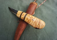 Image 13 of Sloyd wood carving knife, 26c3 carbon steel blade
