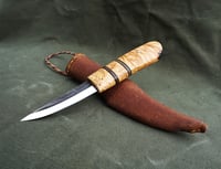 Image 15 of Sloyd wood carving knife, 26c3 carbon steel blade