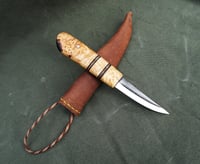 Image 17 of Sloyd wood carving knife, 26c3 carbon steel blade