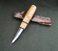 Image 21 of Wood carving knife, 26c3 carbon steel blade