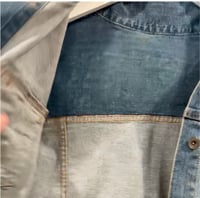 Image 7 of Women's Uniqlo Jacket  Up cycled Silver Studded Sugar Skull Tattoo Rockabilly wear able art 