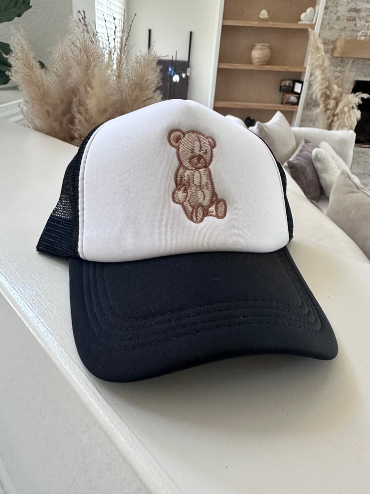 Image of Cali Savage Bear black and white  hat