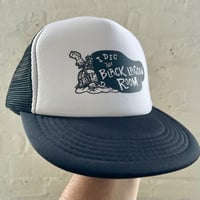 Image 4 of I DIG The BLACK LAGOON ROOM Flat Brim Trucker Hat