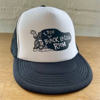 Image 1 of I DIG The BLACK LAGOON ROOM Flat Brim Trucker Hat