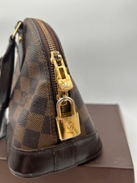Image 6 of Louis Vuitton Alma BB Damier Ebene Canvas Bag