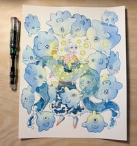 Mola Feeding Time Original Painting