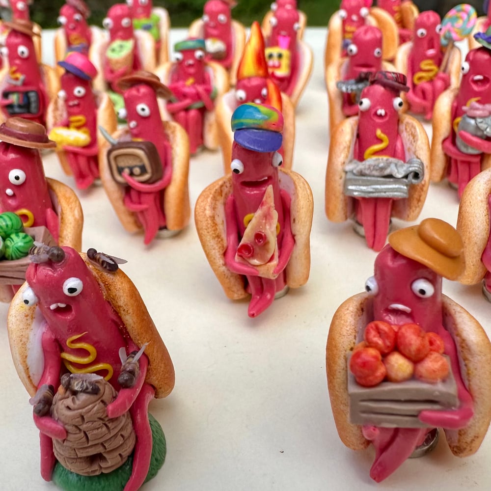 新品リメイク品 HOTDOG柄 HOTDOGS & PICKLES | Harnett Studio