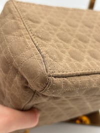 Image 17 of Christian Dior Lady Dior Beige Nylon Top Handle Bag
