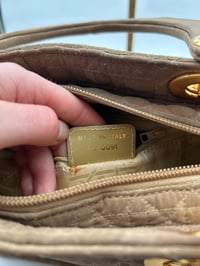 Image 24 of Christian Dior Lady Dior Beige Nylon Top Handle Bag