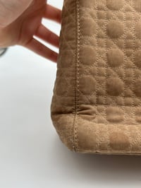Image 5 of Christian Dior Lady Dior Beige Nylon Top Handle Bag