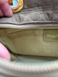 Image 22 of Christian Dior Lady Dior Beige Nylon Top Handle Bag