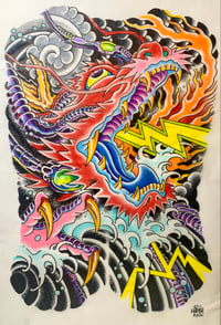 Mech Red Dragon Backpiece study