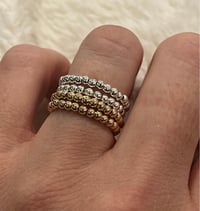 Image 3 of Beaded stretch rings 