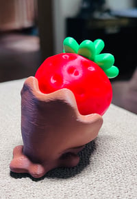 Image 2 of 3D Printed Strawberry Chocolate Clicker /Fidget Toy | Sweet Treat Desk Toy | Strawberry Lover Gift
