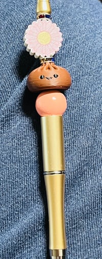 Image 1 of  Dumpling Focal Bead | Kawaii 3D Printed Pen Bead | Dumpling Bead for Pens, Keychains & Crafts