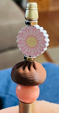 Image 2 of  Dumpling Focal Bead | Kawaii 3D Printed Pen Bead | Dumpling Bead for Pens, Keychains & Crafts