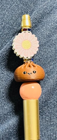 Image 3 of  Dumpling Focal Bead | Kawaii 3D Printed Pen Bead | Dumpling Bead for Pens, Keychains & Crafts
