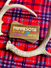 Image 1 of Minnesota Home of the Best People on Earth-vinyl weatherproof sticker