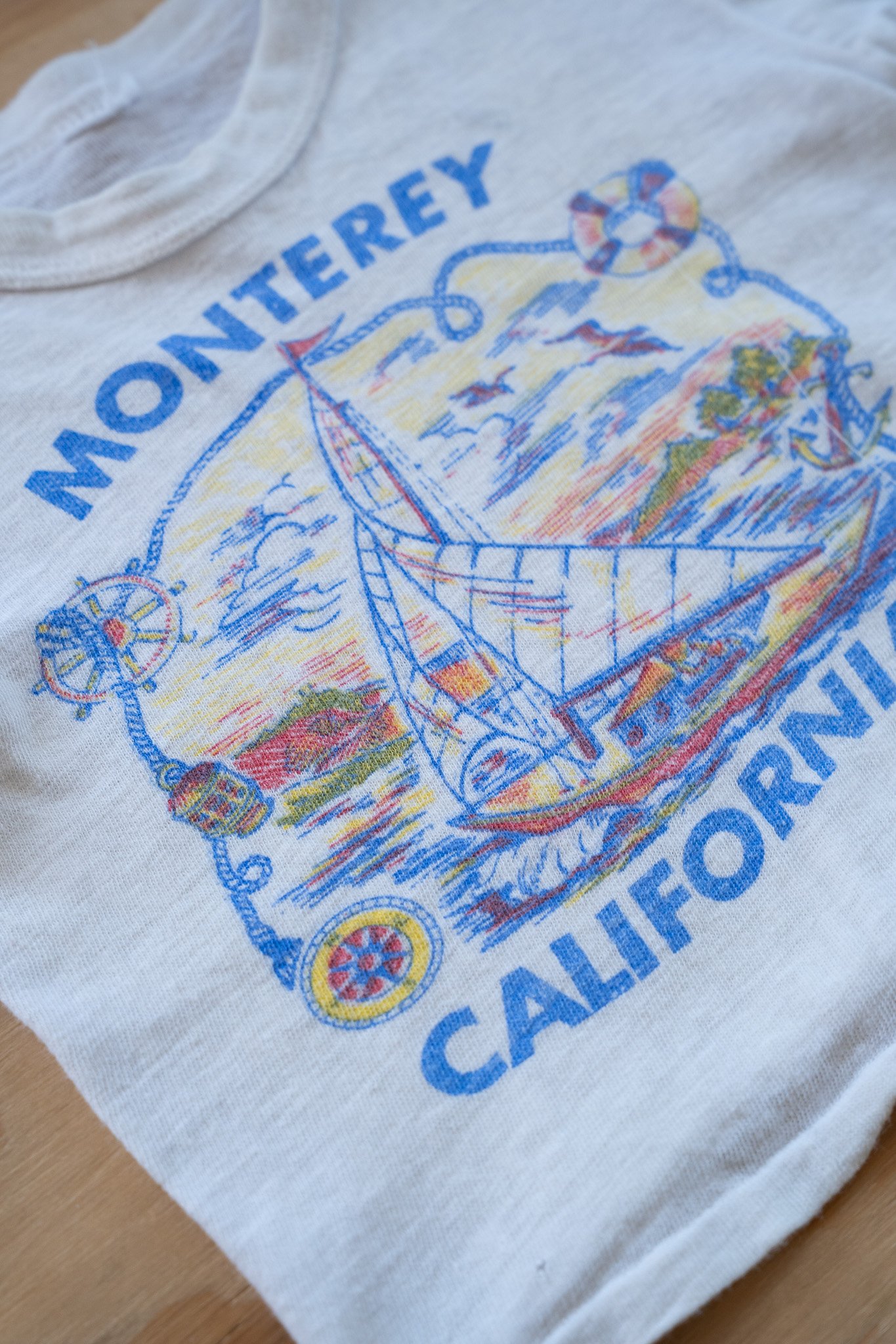 Image of Vintage Monterey California Single Stitch Kids T-Shirt